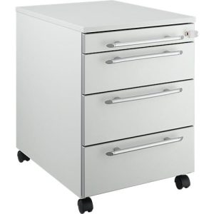 Schäfer Shop Select Rollcontainer Moxxo IQ 1233, runder Griff, 1 Utensilienfach, 3 Schübe, B 432 x T 580 x H 595 mm, abschließbar, lichtgrau Schäfer Shop Select Rollcontainer Moxxo IQ 1233, runder Griff, 1 Utensilienfach, 3 Schübe, B 432 x T 580 x H 595 mm, abschließbar, lichtgrau
