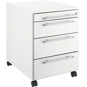 Schäfer Shop Select Rollcontainer Moxxo IQ 1233, runder Griff, 1 Utensilienfach, 3 Schübe, B 432 x T 580 x H 595 mm, abschließbar, weiß Schäfer Shop Select Rollcontainer Moxxo IQ 1233, runder Griff, 1 Utensilienfach, 3 Schübe, B 432 x T 580 x H 595 mm, abschließbar, weiß