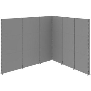 Schäfer Shop Select Schallschutz Stellwand System, Winkelform, 2 x 1-seitige Akustikwände, Gesamtmaße B 3630 x T 3130 x H 2960 mm, staubgrau RAL 7037 Schäfer Shop Select Schallschutz Stellwand System, Winkelform, 2 x 1-seitige Akustikwände, Gesamtmaße B 3630 x T 3130 x H 2960 mm, staubgrau RAL 7037