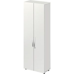 Schäfer Shop Select Schrank LOGIN, 6 Ordnerhöhen, B 800 x T 420 x H 2240 mm, lichtgrau/lichtgrau