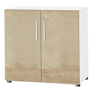 Schäfer Shop Select Schrank SET UP, 2 OH, abschließbar, B 800 x T 420 x H 788 mm, weiß/Wildeiche Schäfer Shop Select Schrank SET UP, 2 OH, abschließbar, B 800 x T 420 x H 788 mm, weiß/Wildeiche