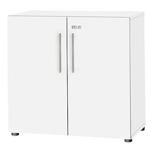 Schäfer Shop Select Schrank Start Off, 2 OH, abschließbar, B 800 x T 420 x H 788 mm, Holz, weiß/weiß