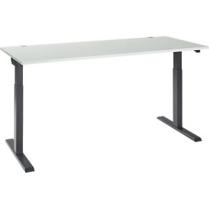 Schäfer Shop Select Schreibtisch ERGO-T 2.0, elektrisch höhenverstellbar, Rechteck, T-Fuß, B 1800 x T 800 x H 715-1205 mm, lichtgrau/anthrazit Schäfer Shop Select Schreibtisch ERGO-T 2.0, elektrisch höhenverstellbar, Rechteck, T-Fuß, B 1800 x T 800 x H 715-1205 mm, lichtgrau/anthrazit