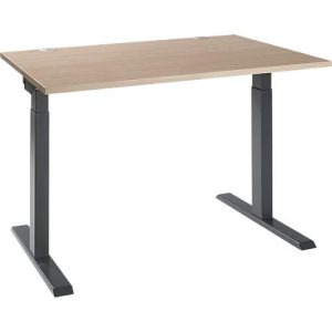 Schäfer Shop Select Schreibtisch ERGO-T 2.0, Rechteck, T-Fuß, B 1200 x T 800 x H 675-895 mm, Eiche/anthrazit Schäfer Shop Select Schreibtisch ERGO-T 2.0, Rechteck, T-Fuß, B 1200 x T 800 x H 675-895 mm, Eiche/anthrazit