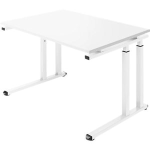 Schäfer Shop Select Schreibtisch SET UP, C-Fußgestell, 1200×800, weiß/weiß Schäfer Shop Select Schreibtisch SET UP, C-Fußgestell, 1200×800, weiß/weiß