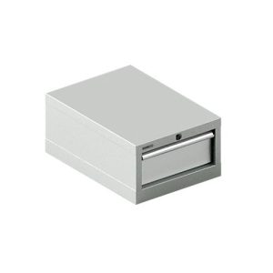 Schäfer Shop Select Schubladenschrank 18-27, 1 Schub, bis 75 kg, B 411 x T 572 x H 250 mm, lichtgrau/lichtgrau