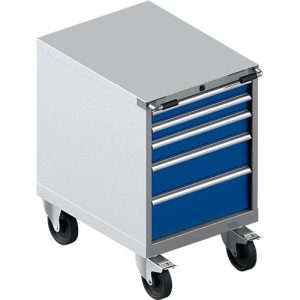 Schäfer Shop Select Schubladenschrank mit Rollen WSK 27-36, 5 Schübe, bis 200 kg, B 564 x T 725 x H 920 mm, weißaluminium/enzianblau Schäfer Shop Select Schubladenschrank mit Rollen WSK 27-36, 5 Schübe, bis 200 kg, B 564 x T 725 x H 920 mm, weißaluminium/enzianblau