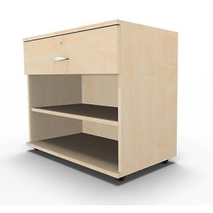 Schäfer Shop Select Sideboard, mit Schublade, abschließbar, Spanplatte, B 800 x T 420 x H 663 mm, Ahorn