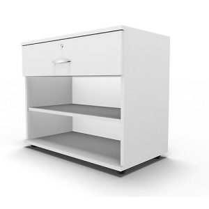 Schäfer Shop Select Sideboard, mit Schublade, abschließbar, Spanplatte, B 800 x T 420 x H 663 mm, weiß Schäfer Shop Select Sideboard, mit Schublade, abschließbar, Spanplatte, B 800 x T 420 x H 663 mm, weiß