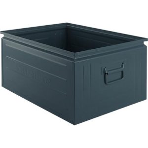 Schäfer Shop Select Stapelbox Serie, 83 l, 250 kg, L 658 x B 459 x H 300 mm, Stahl, RAL 5008 (graublau) Schäfer Shop Select Stapelbox Serie, 83 l, 250 kg, L 658 x B 459 x H 300 mm, Stahl, RAL 5008 (graublau)