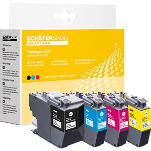 Schäfer Shop Select Tintenpatronen, ersetzt Brother LC-3219 XL, Mixpack, schwarz, cyan, gelb, magenta Schäfer Shop Select Tintenpatronen, ersetzt Brother LC-3219 XL, Mixpack, schwarz, cyan, gelb, magenta