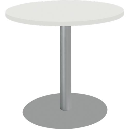 Schäfer Shop Select Tisch mit Tellerfuß, ø 800 x H 717 mm, weiß