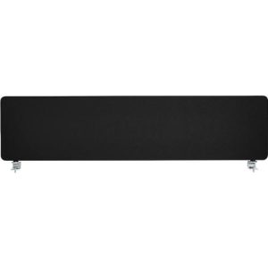 Schäfer Shop Select Tischtrennwand, Materialstärke 30 mm, B 1400 x H 387 mm, 100 % Post-Consumer-Recyclingpolyester, schwarz