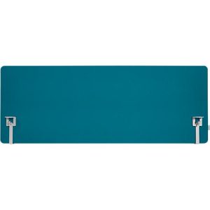 Schäfer Shop Select Tischtrennwand, Materialstärke 30 mm, B 1400 x H 600 mm, 100 % Post-Consumer-Recyclingpolyester, petrol