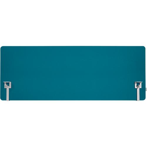 Schäfer Shop Select Tischtrennwand, Materialstärke 30 mm, B 1400 x H 600 mm, 100 % Post-Consumer-Recyclingpolyester, petrol