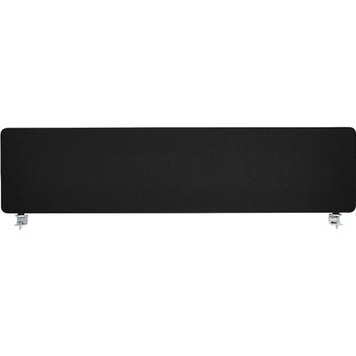 Schäfer Shop Select Tischtrennwand, Materialstärke 30 mm, B 1600 x H 387 mm, 100 % Post-Consumer-Recyclingpolyester, schwarz