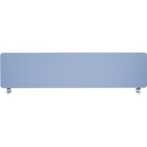 Schäfer Shop Select Tischtrennwand, Materialstärke 30 mm, B 2000 x H 387 mm, 100 % Post-Consumer-Recyclingpolyester, blaugrau