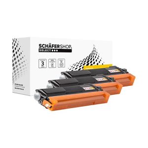 Schäfer Shop Select Toner, ersetzt Brother TN-230C/230M/230Y (TN230C, TN230M, TN230Y), Multipack, cyan, magenta, gelb