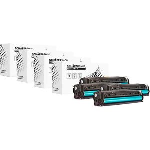 Schäfer Shop Select Toner, ersetzt HP 125A (CB540A), Mixpack, schwarz, cyan, gelb, magenta