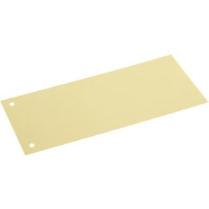 Schäfer Shop Select Trennstreifen, 2-fach-Lochung, bedruckbar, 100 Stück, B 240 x H 105 mm, Karton, gelb Schäfer Shop Select Trennstreifen, 2-fach-Lochung, bedruckbar, 100 Stück, B 240 x H 105 mm, Karton, gelb