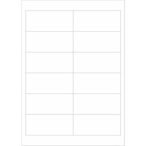 Schäfer Shop Select Universal-Etiketten, 97,0 x 42,3 mm, Permanentkleber, 1200 Stück