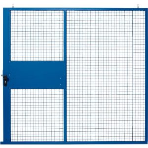 Schiebetor, für Gittertrennwandsystem, B 2238 x H 2110 mm, blau Schiebetor, für Gittertrennwandsystem, B 2238 x H 2110 mm, blau