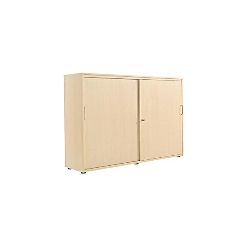 Schiebetürenschrank, B 1600 mm, 3 OH, Ahorn-Dekor