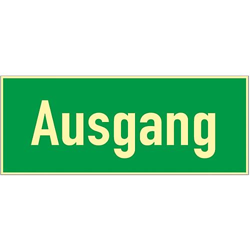 Schild Ausgang, HLK, Kunstoff, langleuchtend