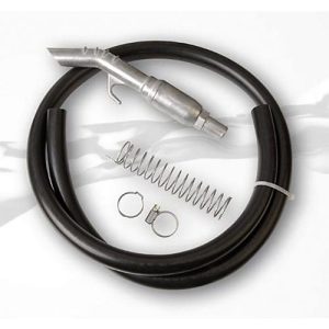 Schlauchgarnitur für Handpumpe Typ K 10 C, elektrisch leitfähig, DN 19 x 4, mit Auslaufventil AV 20 und Knickschutzfeder, Länge 4 m