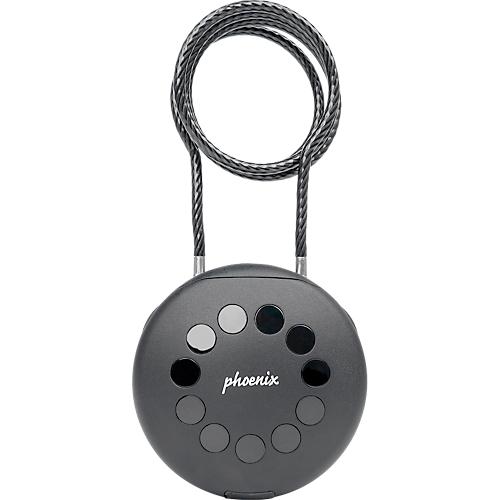 Schlüsseltresor Phoenix Palm KS0212EC, motorisiertes Schlüsselschloss, Steuerung per App, Bluetooth, Wasser-/Staubfest IP65, mit Edelstahlkabel, schwarz