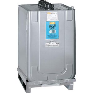 Schmierstofftank Multi-Tank, für Frisch- & Gebrauchtöl, inkl. verzinkter Auffangwanne, HDPE, 400 l Kapazität