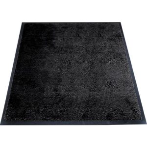 Schmutzfangmatte miltex Eazycare Style, eckig, antistatisch, UV-beständig, waschbar, High-Twist-Nylon & Niltrilgummi, 750 x 850 mm, tiefschwarz