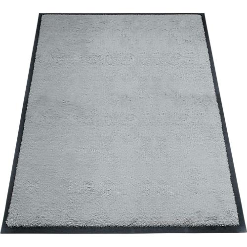 Schmutzfangmatte miltex Eazycare Style, eckig, antistatisch, UV-beständig, waschbar, High-Twist-Nylon & Niltrilgummi, 800 x 1200 mm, verkehrsgrau