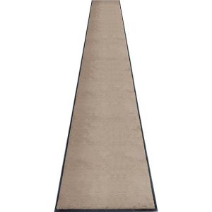 Schmutzfangmatte miltex Eazycare Style, eckig, antistatisch, UV-beständig, waschbar, High-Twist-Nylon & Niltrilgummi, 850 x 3000 mm, graubeige