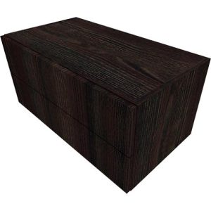 Schrank SOLUS PLAY, 2 Schübe, B 800 x T 440 x T 374 mm, Mooreiche Schrank SOLUS PLAY, 2 Schübe, B 800 x T 440 x T 374 mm, Mooreiche