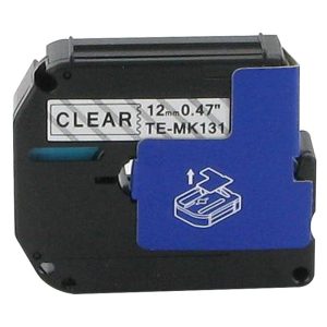 Schriftband kompatibel Brother MK-131. 12mm  8m. transparent