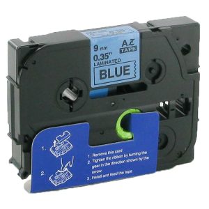 Schriftband kompatibel Brother TZE-521. 9mm  8m. blau
