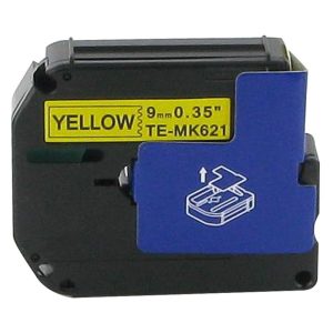 Schriftband kompatibel Brother MK-621. 9mm  8m. gelb
