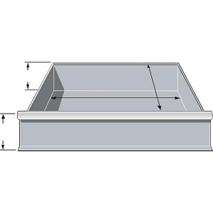 Schubladen, für Feldbreite 995 mm, H 206 mm, T 400 mm, hellsilber