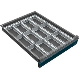 Schubladenunterteilung, 12 Fächer, 60-120 mm Schubladenunterteilung, 12 Fächer, 60-120 mm