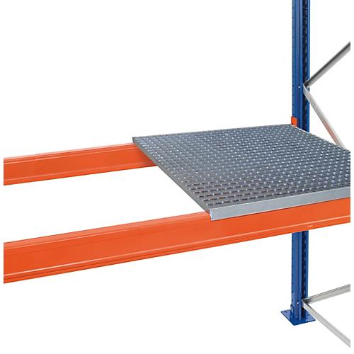 Schulte Lagertechnik Auflegbarer Gitterrost für Palettenregale, B 1350 x T 1100 mm, für Holmtiefe 50 mm, verzinkt, 1 Stück