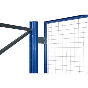 Schulte Lagertechnik Drahtgitter-Rückwand für Ständerrahmen S610-M18, B 1825 x H 1000 mm, blau/verzinkt