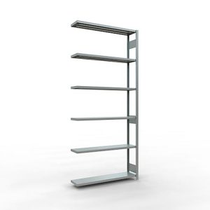 SCHULTE Lagertechnik Fachbodenregal – Stecksystem MULTIplus 250 Anbauregal – 3000x1300x300 mm, Typ 250 kg