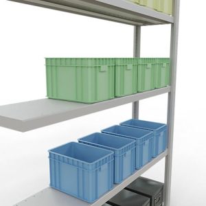 SCHULTE Lagertechnik Fachbodenregal – Stecksystem MULTIplus 250 Anbauregal mit Längenriegel – 2000x1300x300 mm, Typ 250 kg SCHULTE Lagertechnik Fachbodenregal – Stecksystem MULTIplus 250 Anbauregal mit Längenriegel – 2000x1300x300 mm, Typ 250 kg