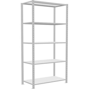 Schulte Lagertechnik Fachbodenregal Steckystem MULTIplus250, Grundregal, B 1000 x T 500 x H 2000 mm, 5 Böden, Kreuzstrebe, bis 1300 kg, lichtgrau Schulte Lagertechnik Fachbodenregal Steckystem MULTIplus250, Grundregal, B 1000 x T 500 x H 2000 mm, 5 Böden, Kreuzstrebe, bis 1300 kg, lichtgrau