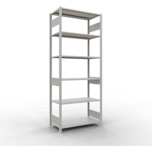 SCHULTE Lagertechnik – Steck.Grundr.mit Längenriegel – 2500 x 1000 x 500 mm, Typ 150 kg