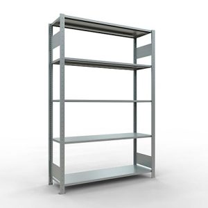 SCHULTE Lagertechnik – Stecksystem Grundregal – 2000x1300x400 mm, Typ 150 kg