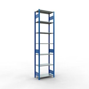 SCHULTE Lagertechnik – Stecksystem Grundregal – 3000x 750×400 mm, Typ 150 kg