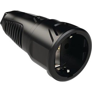 Schutzkontaktkupplung 10-/16 A 250 V schwarz IP20 VG Schutzkontaktkupplung 10-/16 A 250 V schwarz IP20 VG