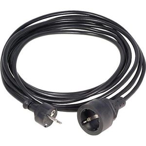 Schutzkontaktverlängerung 16 A 250 V 10m H05VV-F 3×1,5 mm2 schwarz Schutzkontaktverlängerung 16 A 250 V 10m H05VV-F 3×1,5 mm2 schwarz